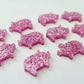 16mm PINK GLITTER Acrylic PIGS