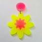 16mm NEON PINK Acrylic FLOWERS