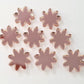 16mm ROSE GOLD MIRROR Acrylic FLOWERS