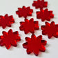 16mm RED MIRROR Acrylic FLOWERS