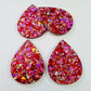 40mm CHUNKY LOVE Glitter TEARDROPS