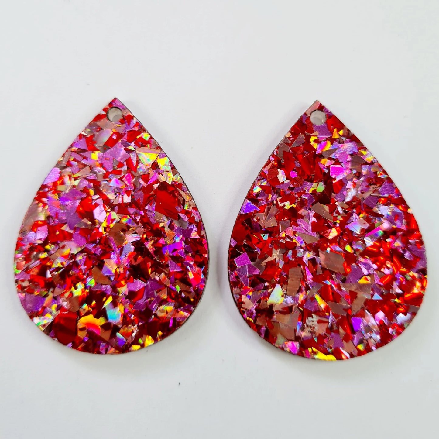 40mm CHUNKY LOVE Glitter TEARDROPS