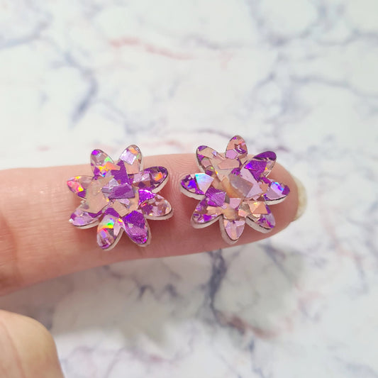 16mm UNICORN Glitter FLOWERS