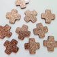 20mm COPPER GLITTER Acrylic CROSSES