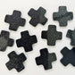 20mm BLACK GLITTER Acrylic CROSSES