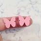 15mm PASTEL PINK Acrylic BUTTERFLIES