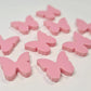 15mm PASTEL PINK Acrylic BUTTERFLIES