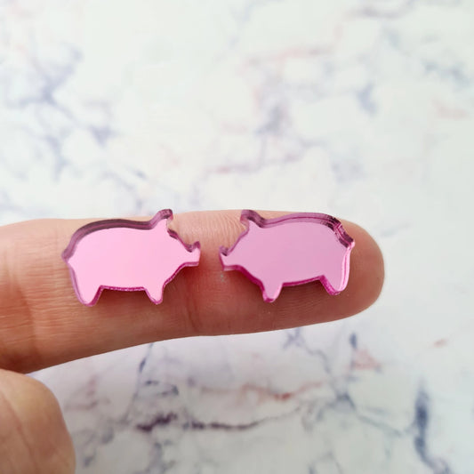 16mm PINK MIRROR Acrylic PIGS