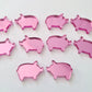 16mm PINK MIRROR Acrylic PIGS