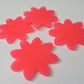 36mm NEON PINK Acrylic FLOWERS