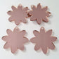 36mm ROSE GOLD MIRROR Acrylic FLOWERS