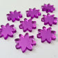 16mm PURPLE MIRROR Acrylic FLOWERS