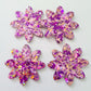 36mm CHUNKY UNICORN GLITTER Acrylic FLOWERS