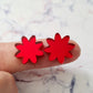 16mm RED MIRROR Acrylic FLOWERS