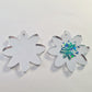 36mm SILVER MIRROR Acrylic FLOWERS