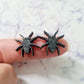 16mm BLACK GLITTER Acrylic SPIDERS