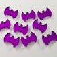 15mm PURPLE MIRROR Acrylic BATS