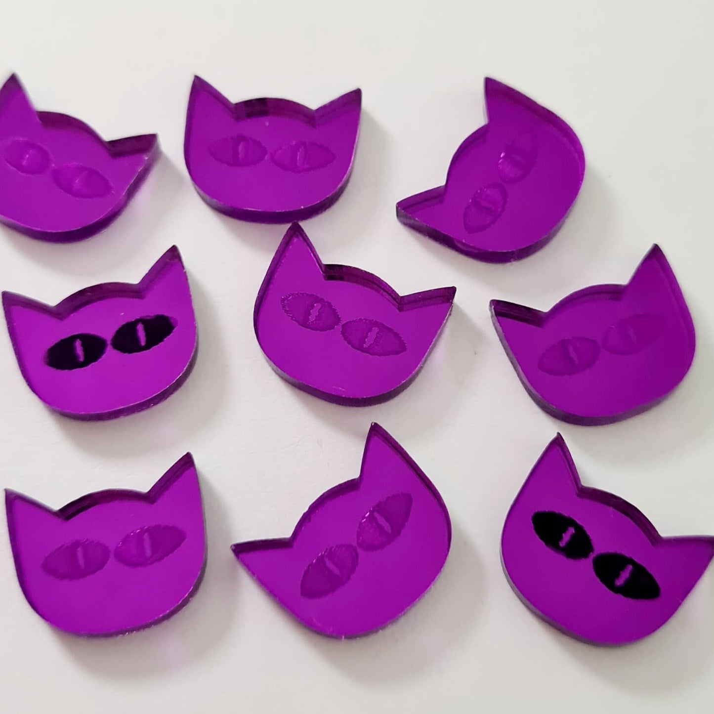 14mm PURPLE MIRROR Acrylic CATS