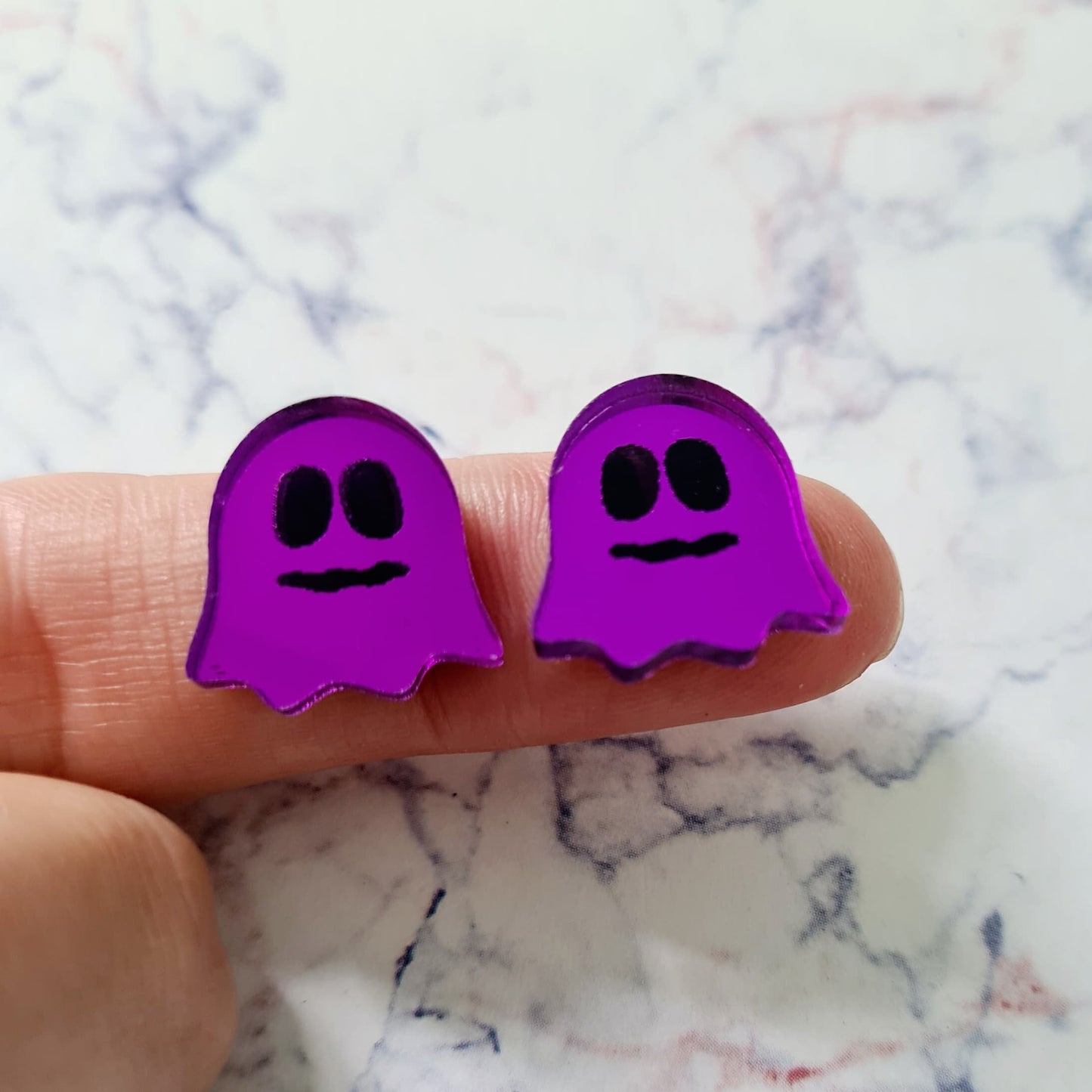 PURPLE MIRROR Acrylic HALLOWEEN STUDS MIXED PACK