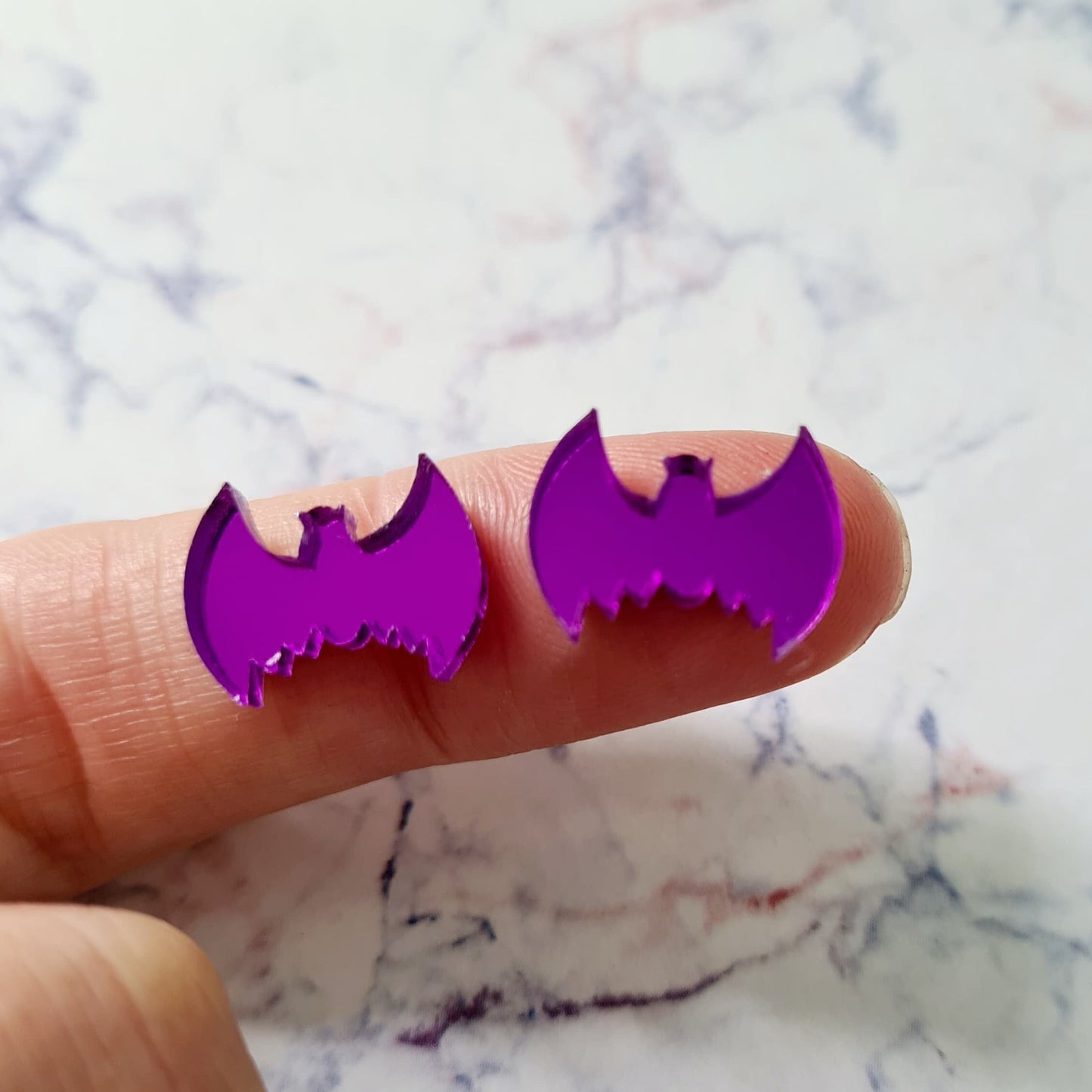 PURPLE MIRROR Acrylic HALLOWEEN STUDS MIXED PACK