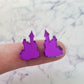 PURPLE MIRROR Acrylic HALLOWEEN STUDS MIXED PACK