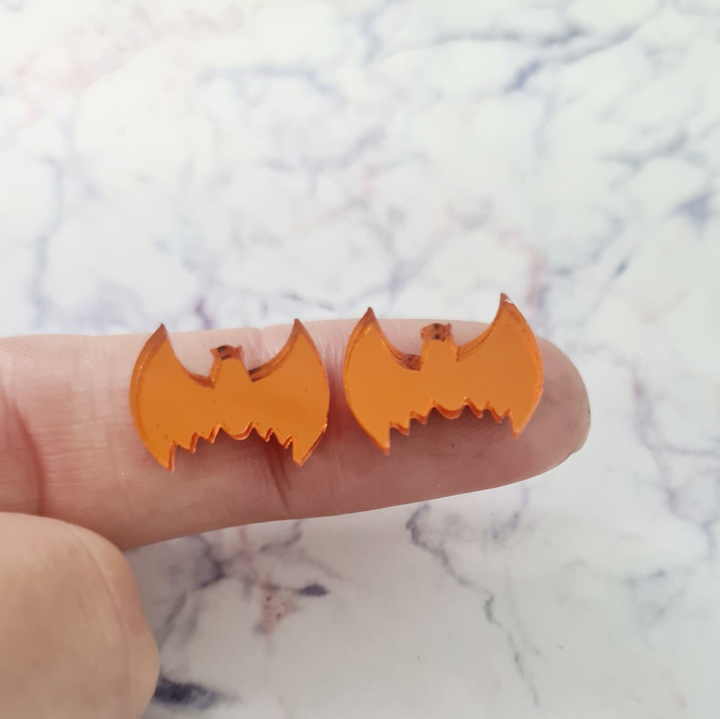 15mm ORANGE MIRROR Acrylic BATS