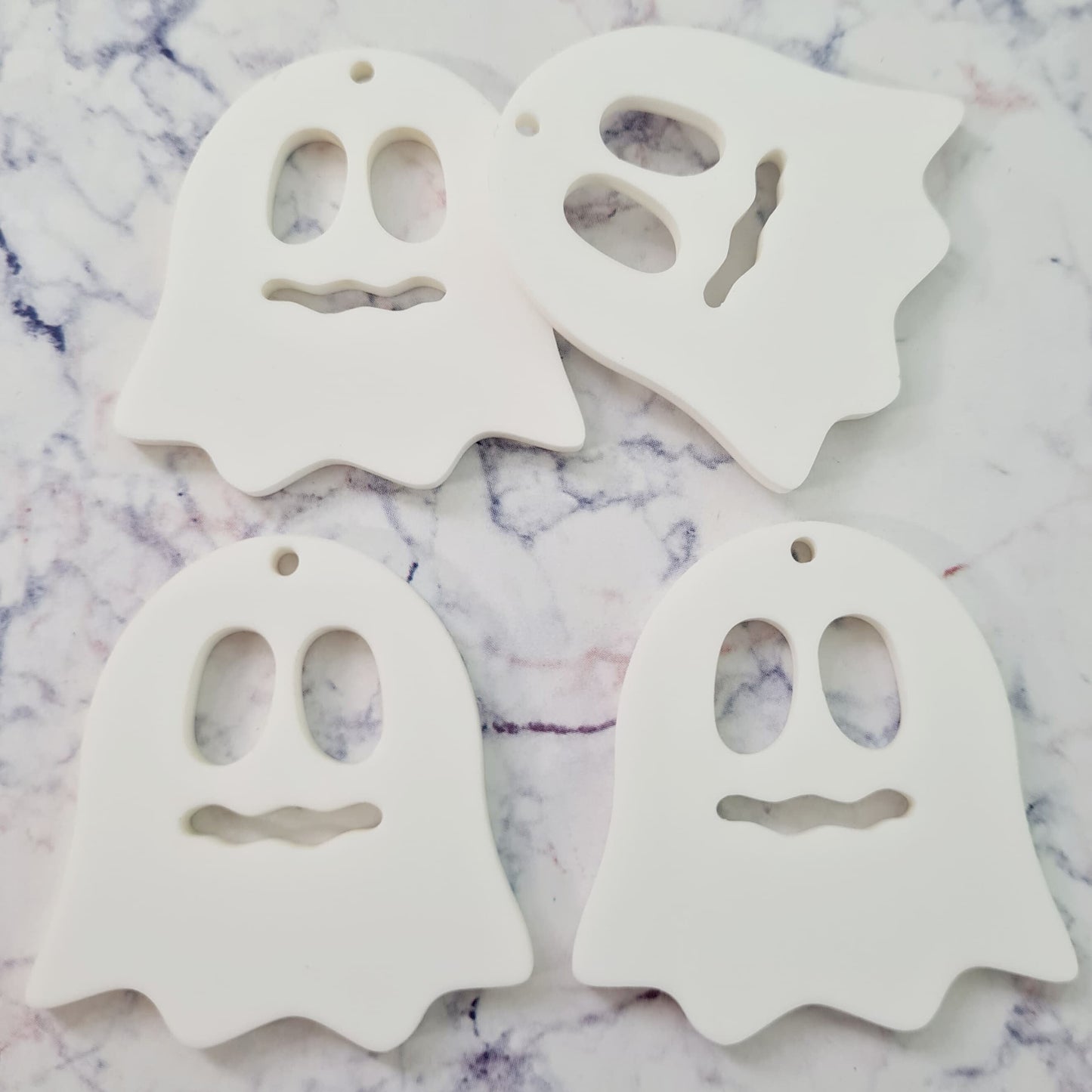 40mm WHITE Acrylic GHOSTS