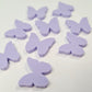 15mm PASTEL PURPLE Acrylic BUTTERFLIES