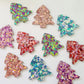 35mm CHUNKY GLITTER Acrylic CHRISTMAS TREE MIXED Pack