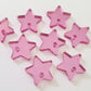 16mm PINK MIRROR Acrylic STAR Toppers/Studs