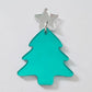 35mm GREEN MIRROR Acrylic CHRISTMAS TREES