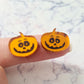 16mm ORANGE MIRROR Acrylic JACK-O'-LANTERN.