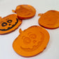 40mm ORANGE MIRROR Acrylic JACK-O'-LANTERNS