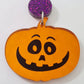 40mm ORANGE MIRROR Acrylic JACK-O'-LANTERNS