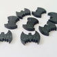 15mm BLACK GLITTER Acrylic BATS