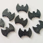 15mm BLACK GLITTER Acrylic BATS