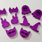 PURPLE MIRROR Acrylic HALLOWEEN STUDS MIXED PACK