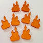 18mm ORANGE MIRROR Acrylic HAUNTED HOUSES