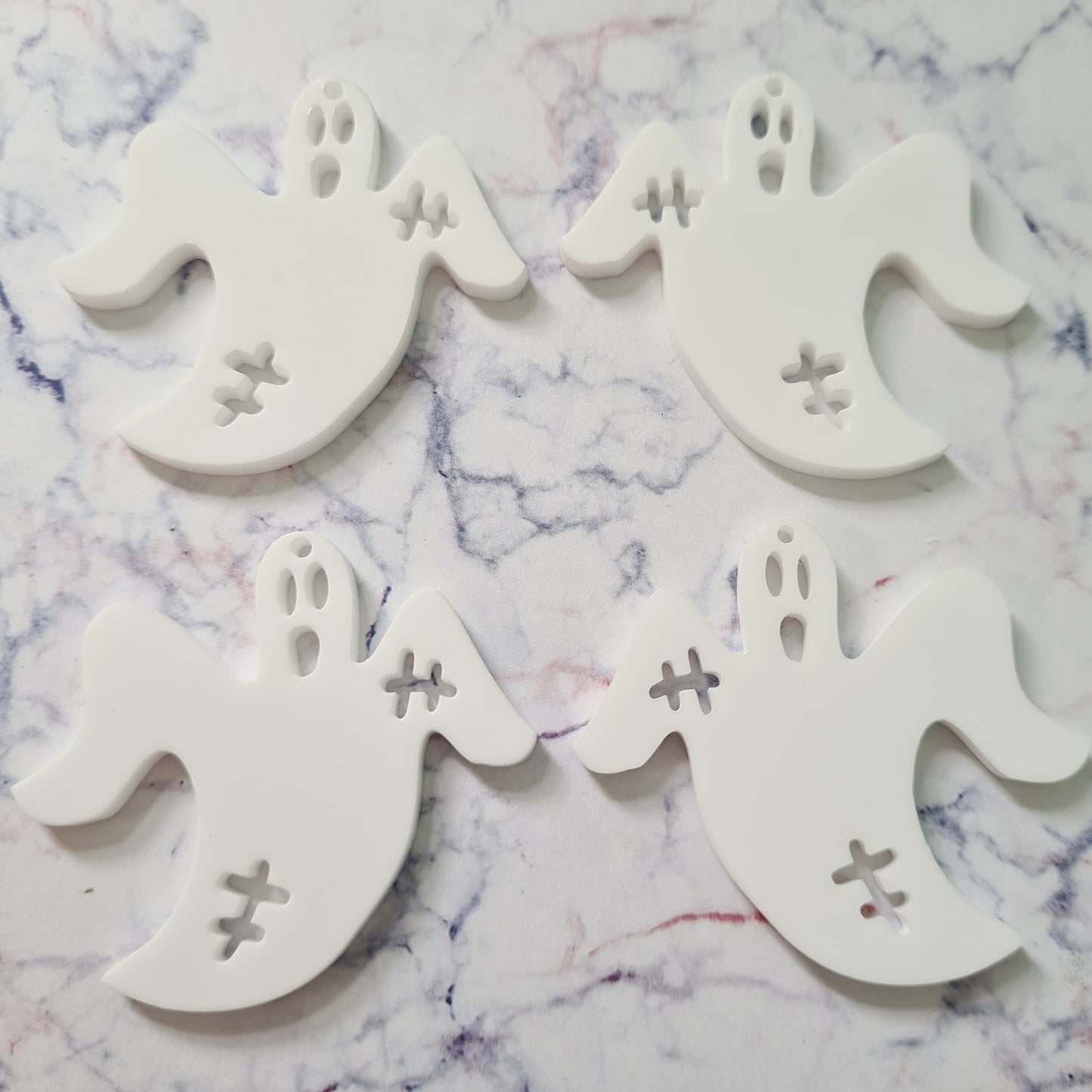 45mm WHITE Acrylic GHOSTS