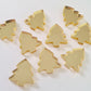 16mm GOLD MIRROR Acrylic CHRISTMAS TREES