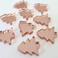 16mm ROSE GOLD MIRROR Acrylic CHRISTMAS TREES