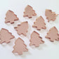 16mm ROSE GOLD MIRROR Acrylic CHRISTMAS TREES