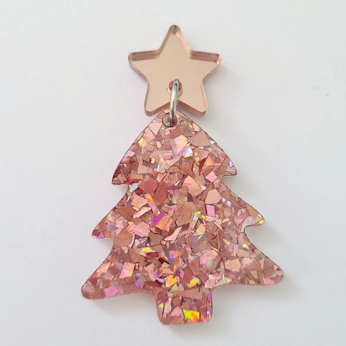 35mm CHUNKY GLITTER Acrylic CHRISTMAS TREE MIXED Pack