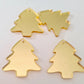 35mm GOLD MIRROR Acrylic CHRISTMAS TREES