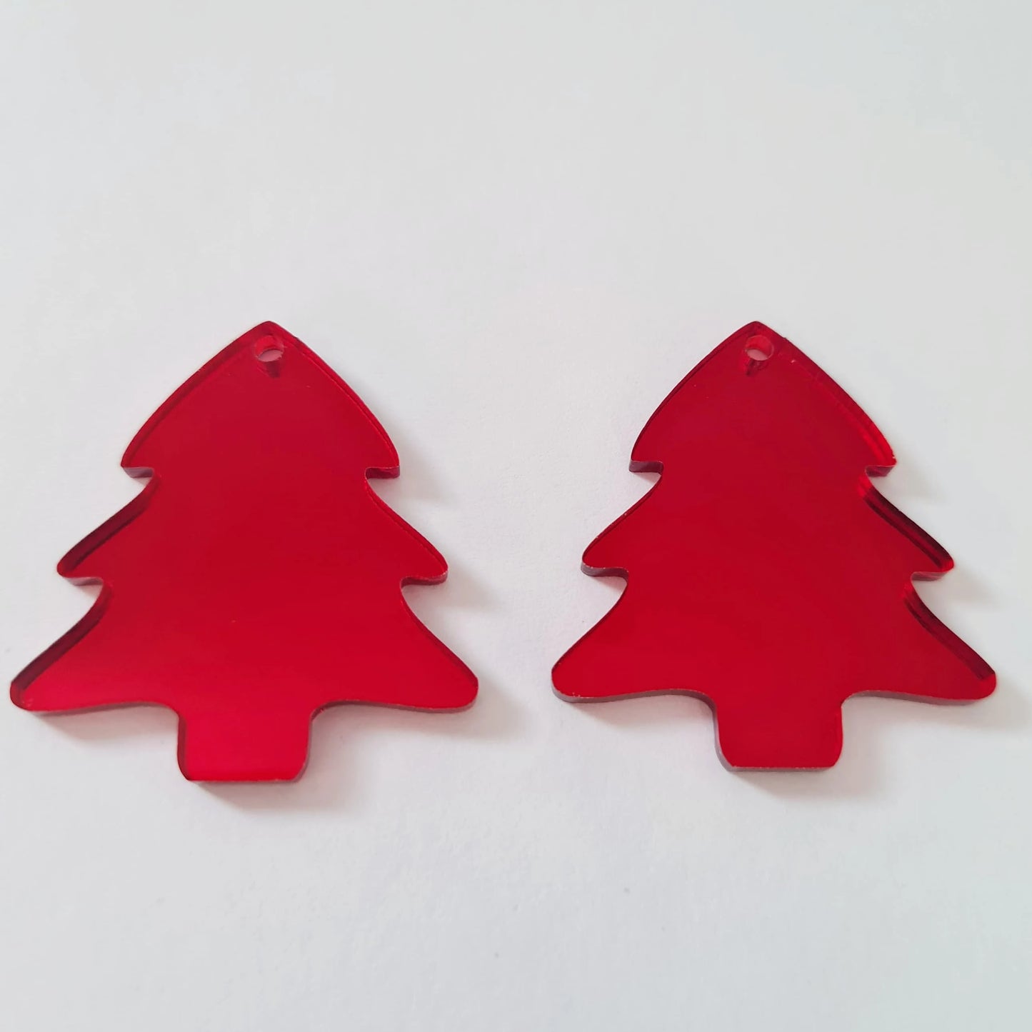 35mm RED MIRROR Acrylic CHRISTMAS TREES