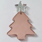 35mm ROSE GOLD MIRROR Acrylic CHRISTMAS TREES