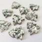 16mm CHUNKY SILVER Glitter CHRISTMAS TREES