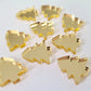 16mm GOLD MIRROR Acrylic CHRISTMAS TREES