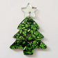 35mm CHUNKY GREEN GLITTER Acrylic CHRISTMAS TREES