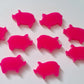 16mm HOT PINK Acrylic PIGS